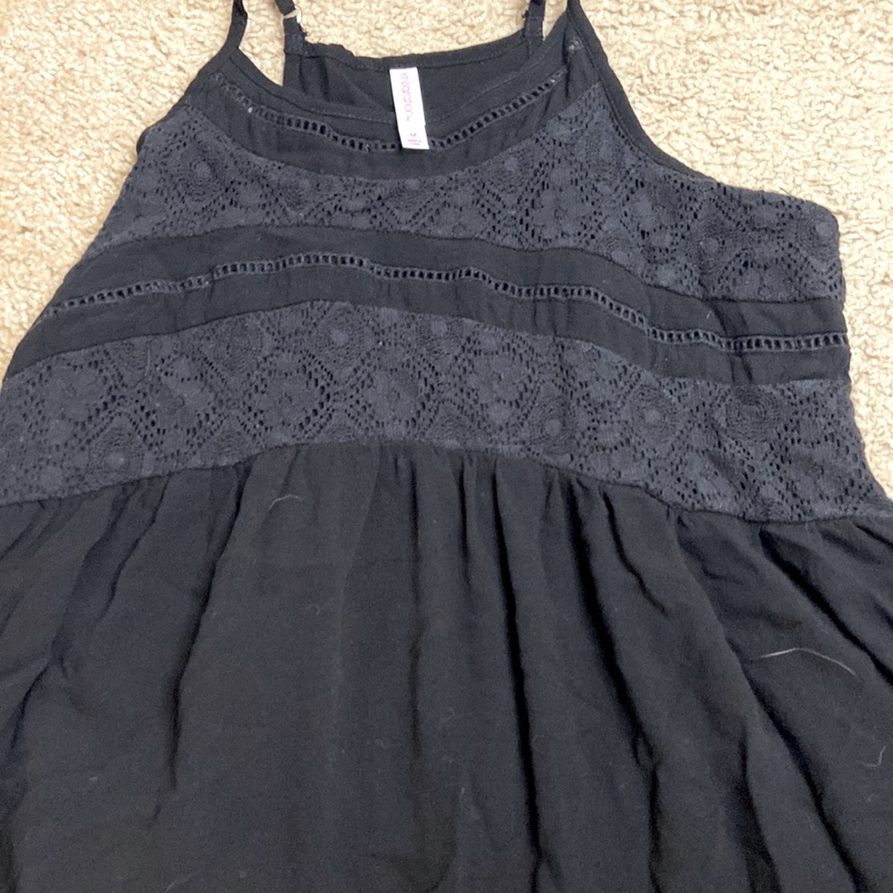 xhilaration medium black tank top never been worn